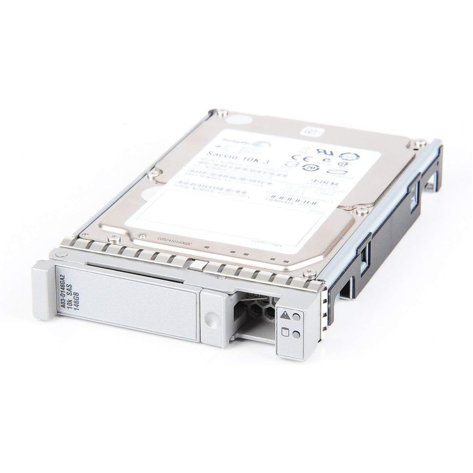 Cisco A03-D146GC2 2.5" 146GB 1000RPM SAS 12Gb/s Hard Disk Drive (HDD), Silver (Certified Refurbished)