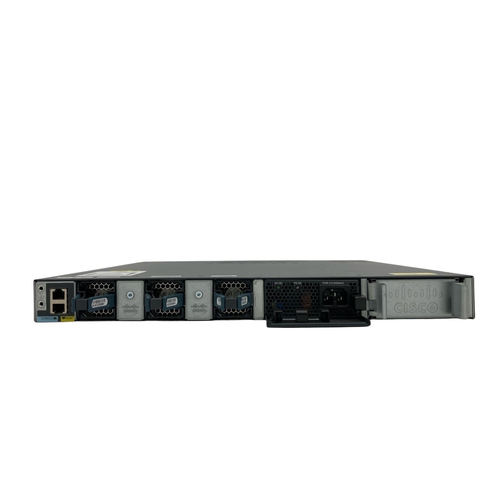 Cisco WS-C3650-48PS-E,USED 52-Port 100Mbps RJ45 1U Switch, Black (Scratch and Dent)