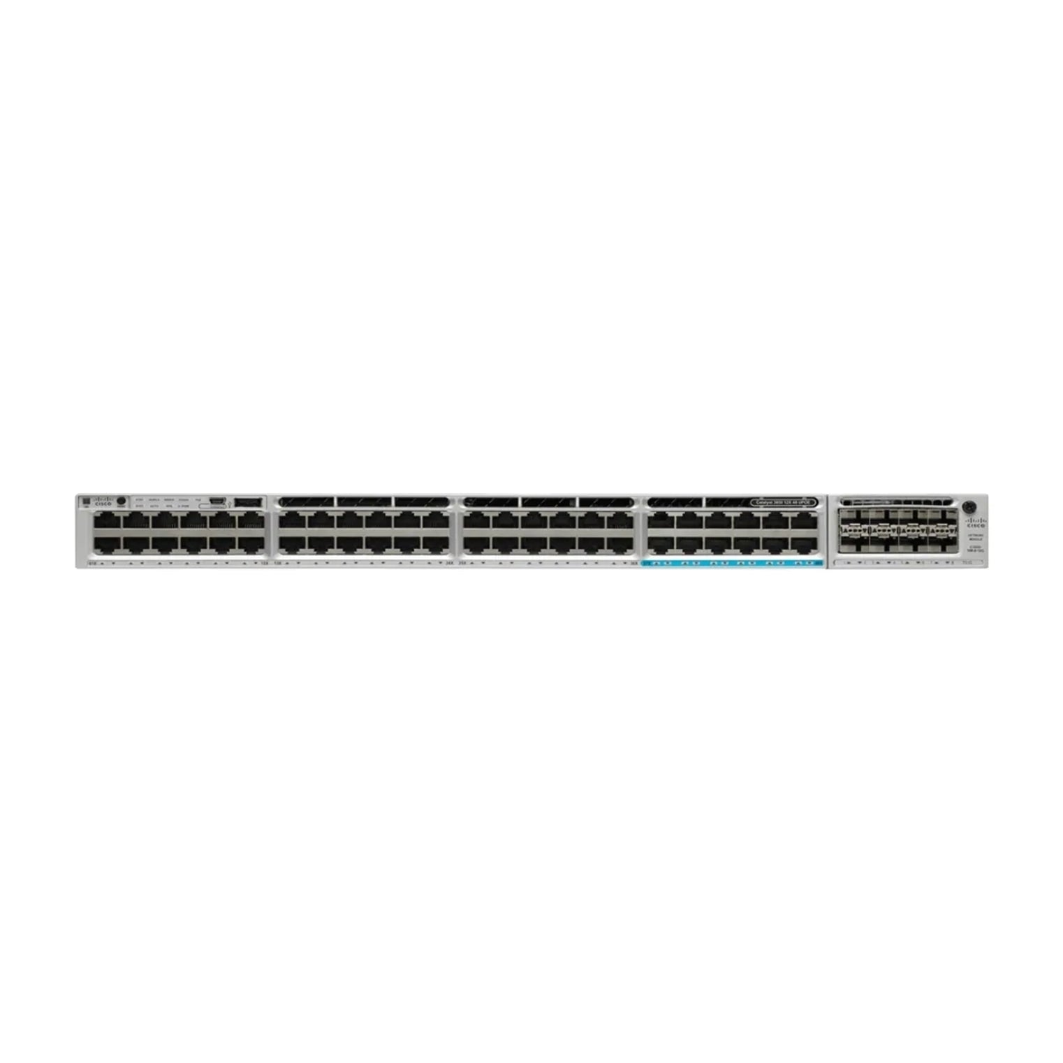 Cisco WS-C3850-48U-L,USED 48-Port 100Mbps RJ45 1U Switch, Black (Refurbished)