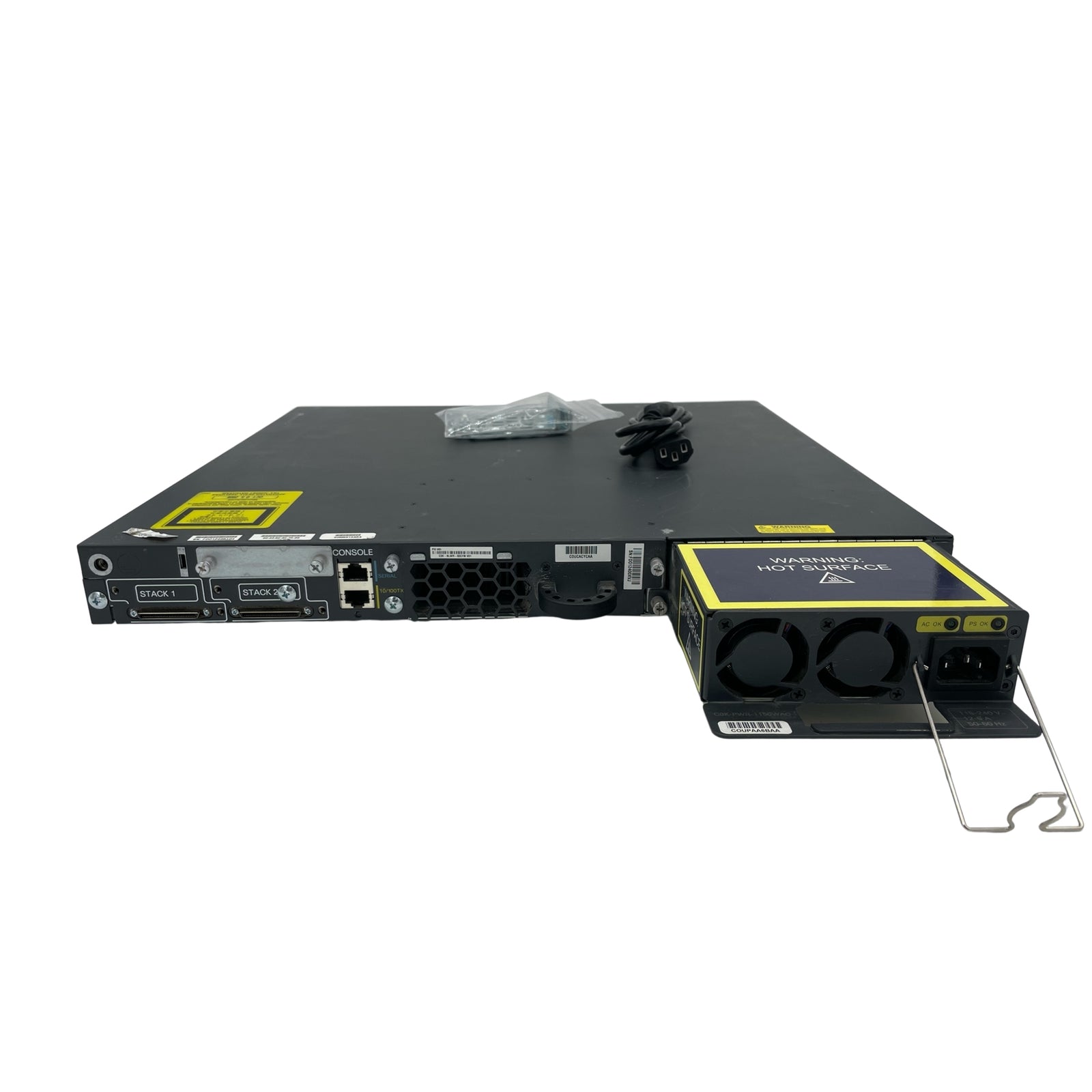 Cisco WS-C3750E-48PD-SF 48 10/100/1000 PoE ports + 2 X2-based 10 Gigabit Ethernet ports (Refurbished)