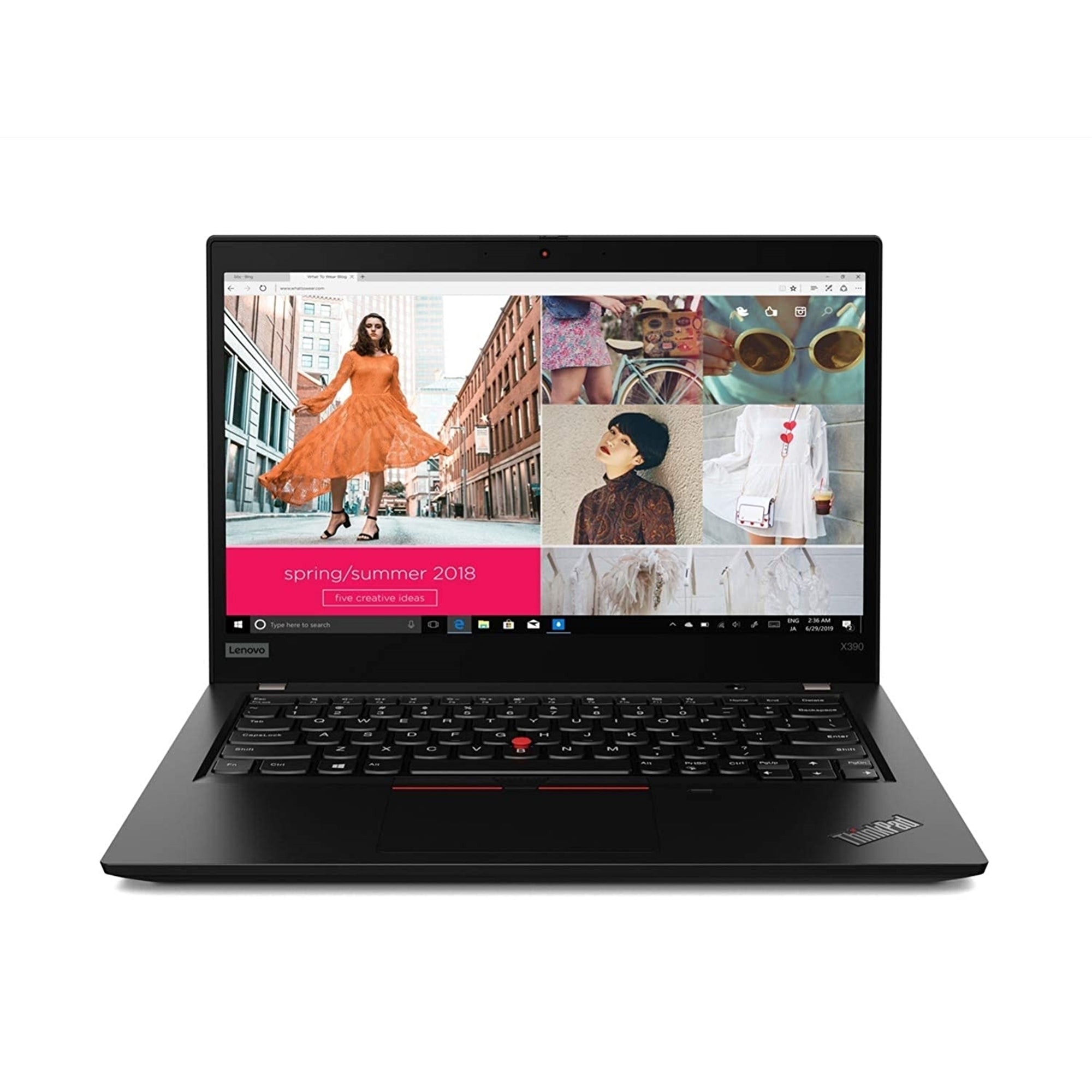 Lenovo ThinkPad X390 13.3" Touch 16GB 512GB SSD Core™ i7-8665U 1.9GHz NO OS, Black (Refurbished)