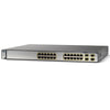 Cisco WS-C3750G-24TS-E1U 24-Port 100Mbps RJ45 1U Switch, Grey (Scratch and Dent)