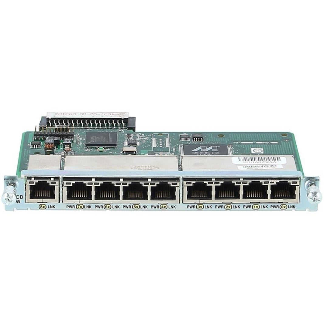 Cisco HWIC-D-9ESW 9-Port 10/100 Ethernet switch interface card (Scratch and Dent)