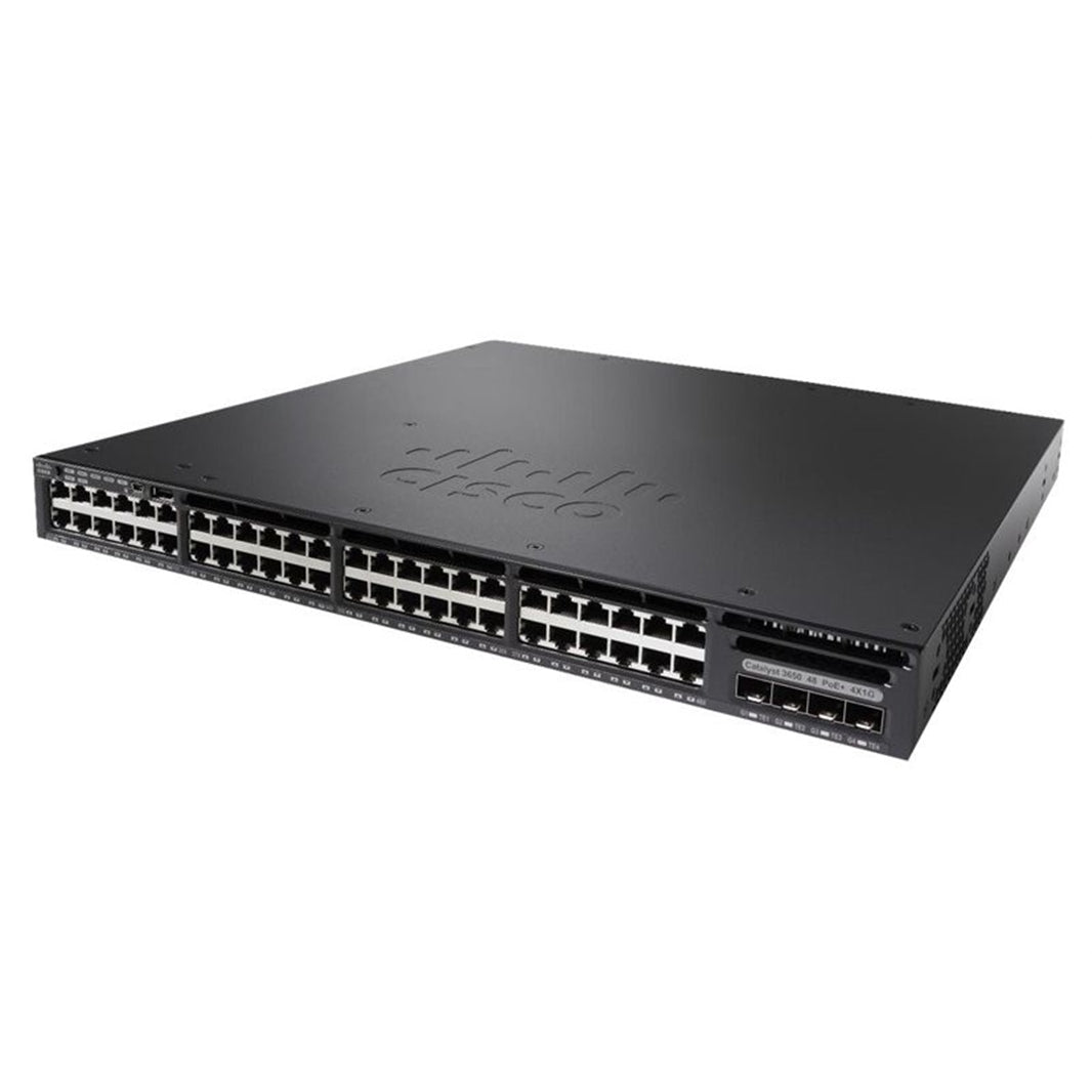 CISCO WS-C3650-48FS-L Catalyst 3650 48 Port Full PoE 4x1G Uplink LAN Base (Refurbished)