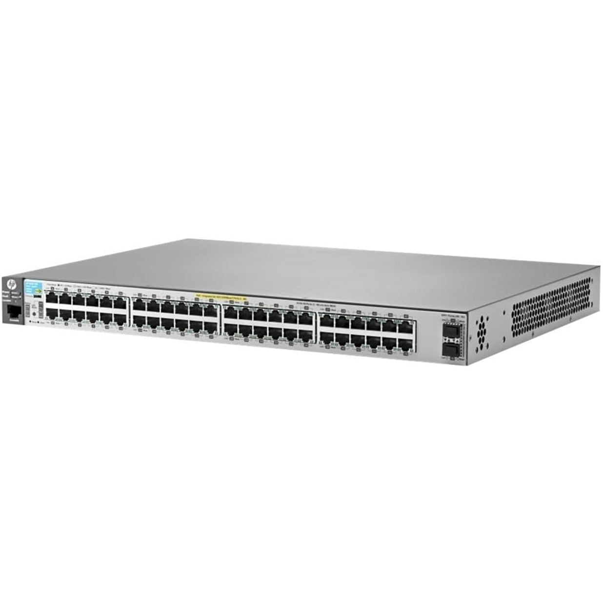 HP J9853A 48-Port 100Mbps RJ45 1U Specialty Switch, Grey (Scratch and Dent)