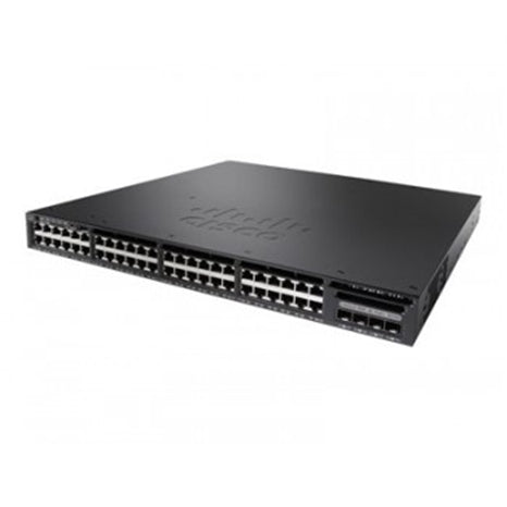 Cisco WS-C3650-48FD-S 48-Port 100Mbps RJ45 Desktop Specialty Switch, Black (Certified Refurbished)