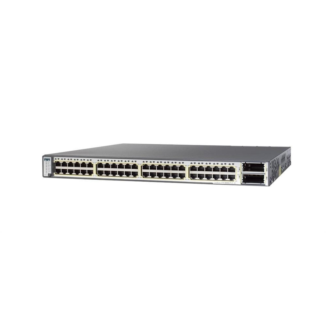 Cisco WS-C3750E-48PD-E 48 10/100/1000 PoE ports + 2 X2-based 10 Gigabit Ethernet ports (Refurbished)