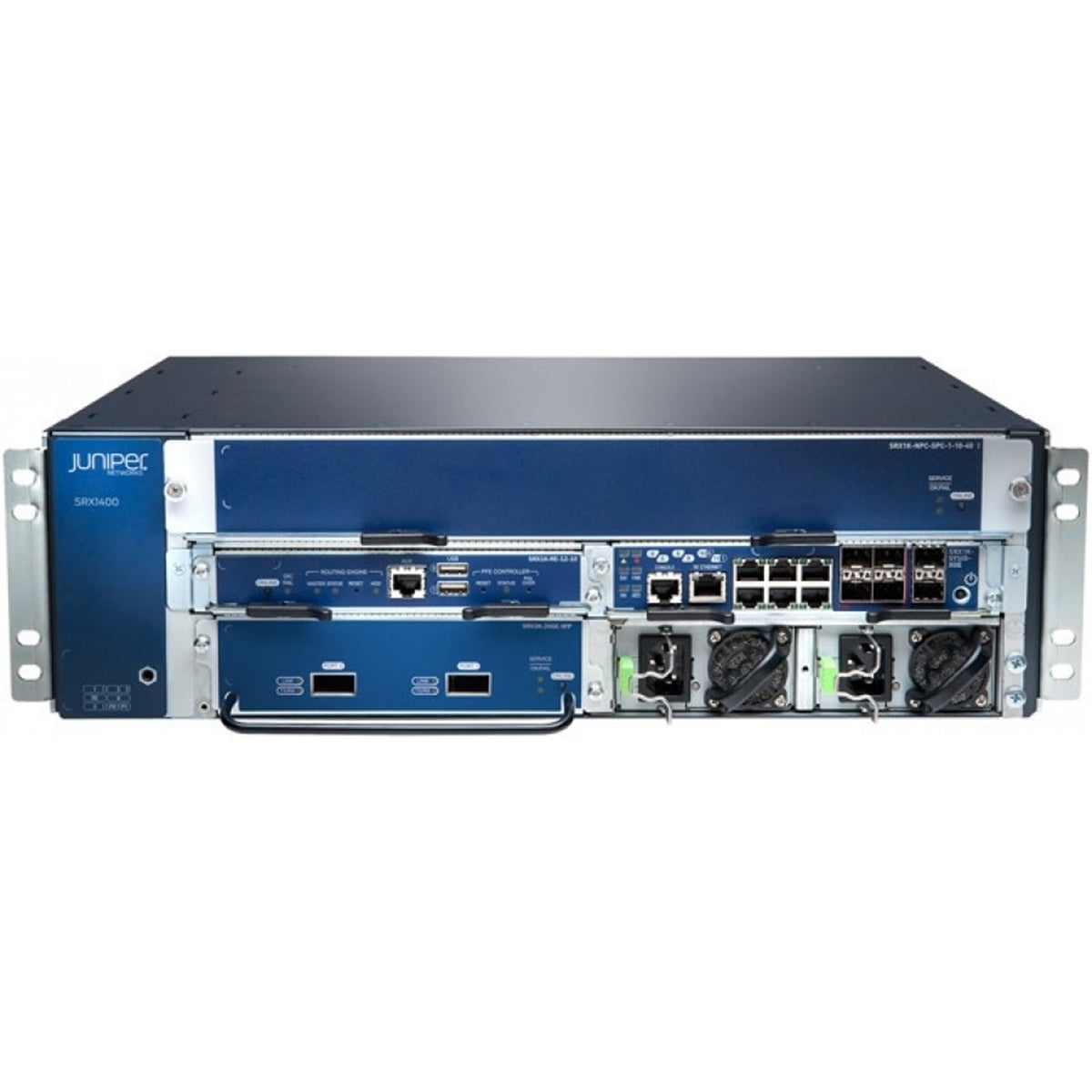 JUNIPER SRX1400BASE-GE-AC SRX1400 Services Gateway with 1-Gigabit Ethernet System I/O (Certified Refurbished)