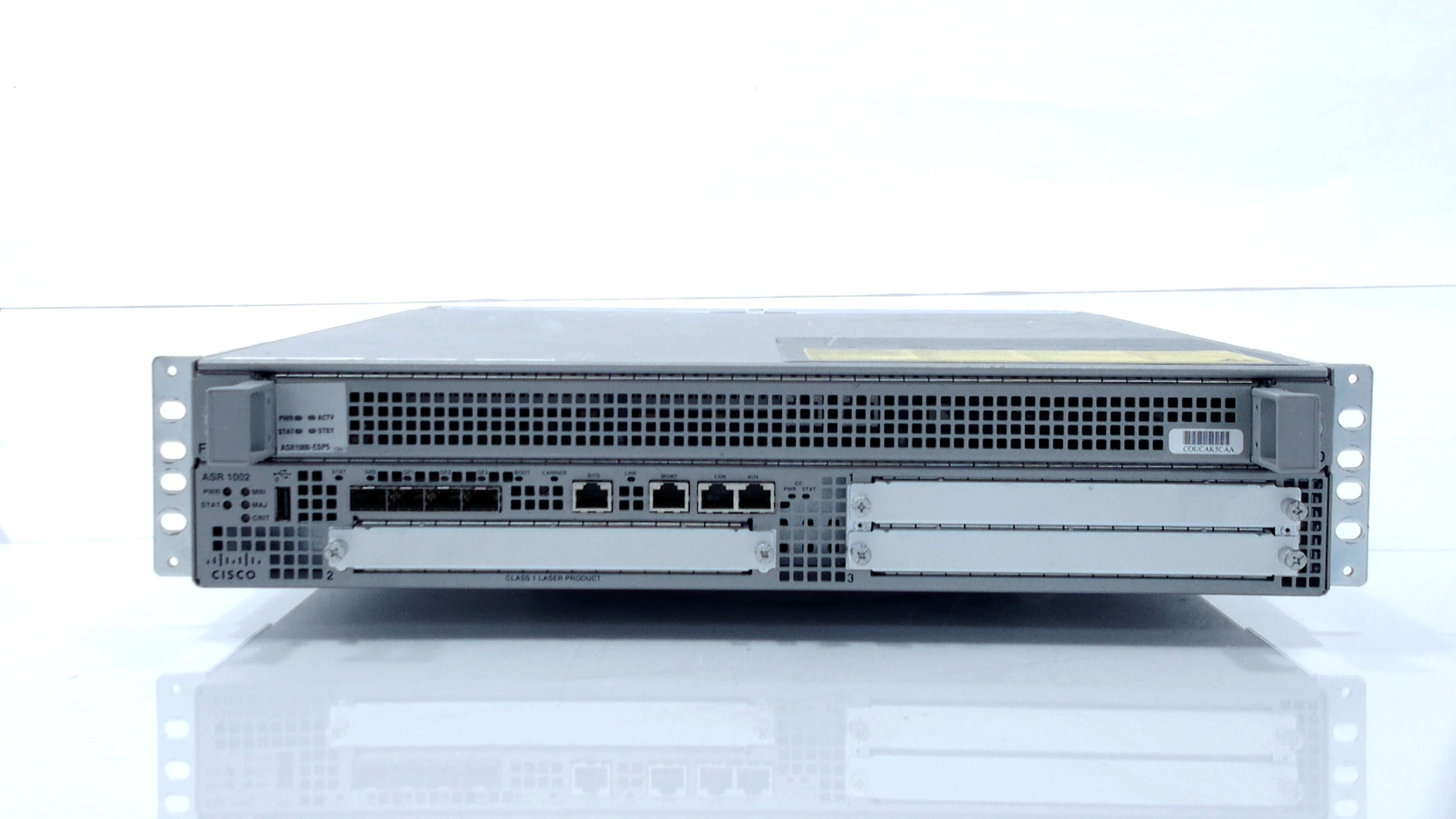 Cisco Wired ASR1002-5G-VPN/K9 Cisco ASR 1000 Router, Grey (Certified R ...