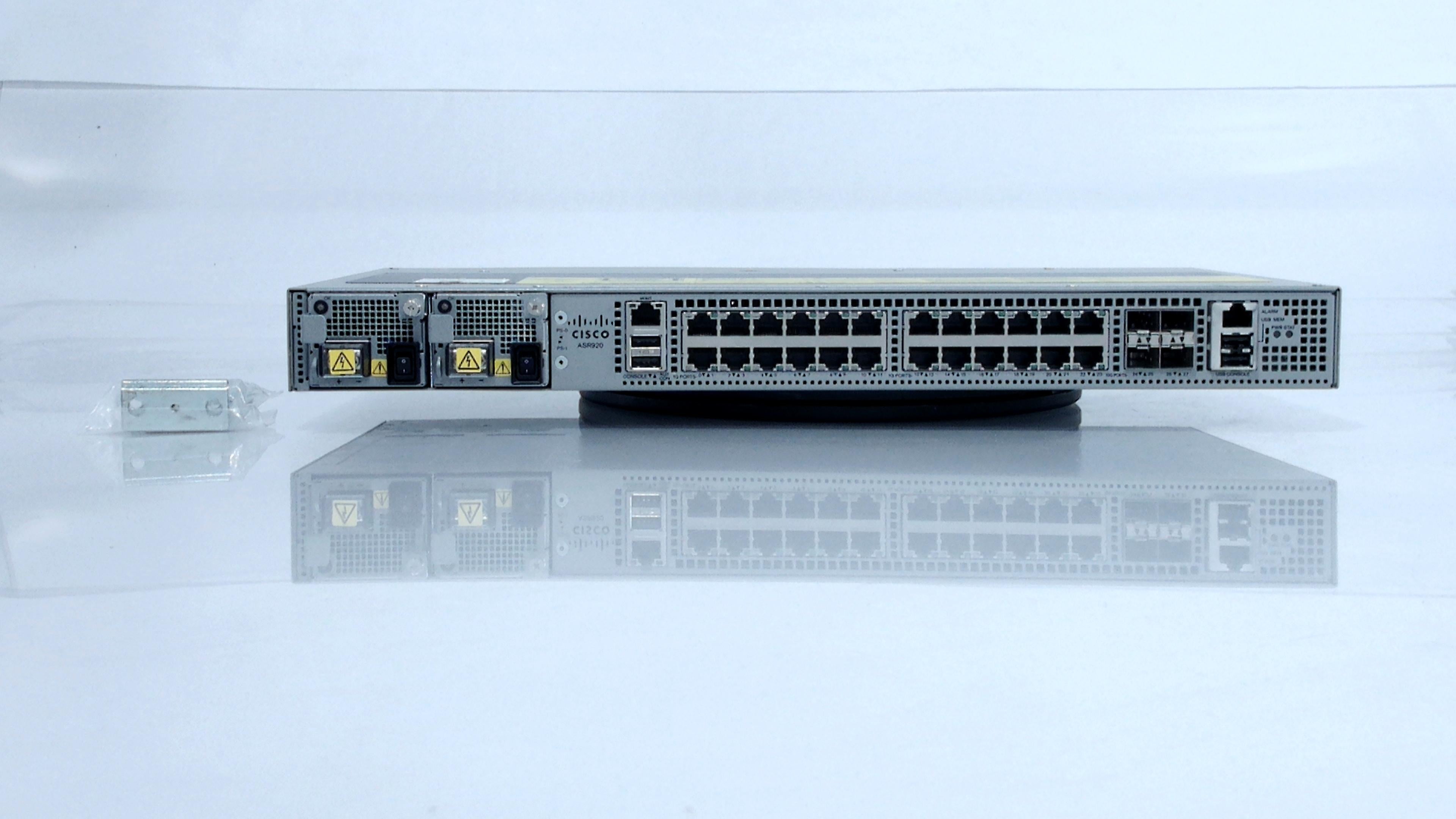 Cisco Wired WAN ASR-920-24TZ-M 24-Port 10/100/1000Mbps Gigabit,Grey (Refurbished)