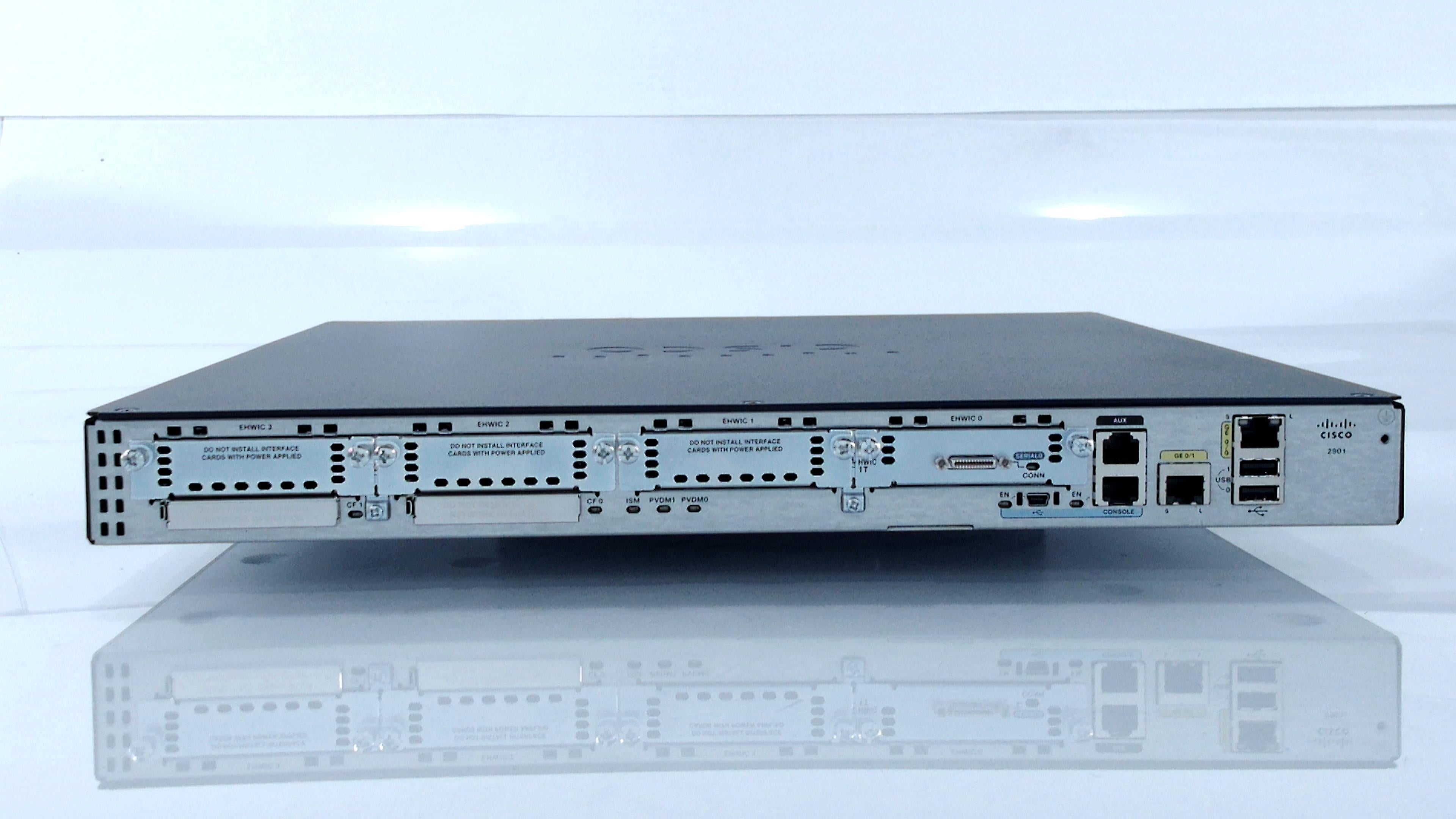 Cisco CISCO2901-SEC/K9 2901 Integrated Services Router, Black (New Open Box)