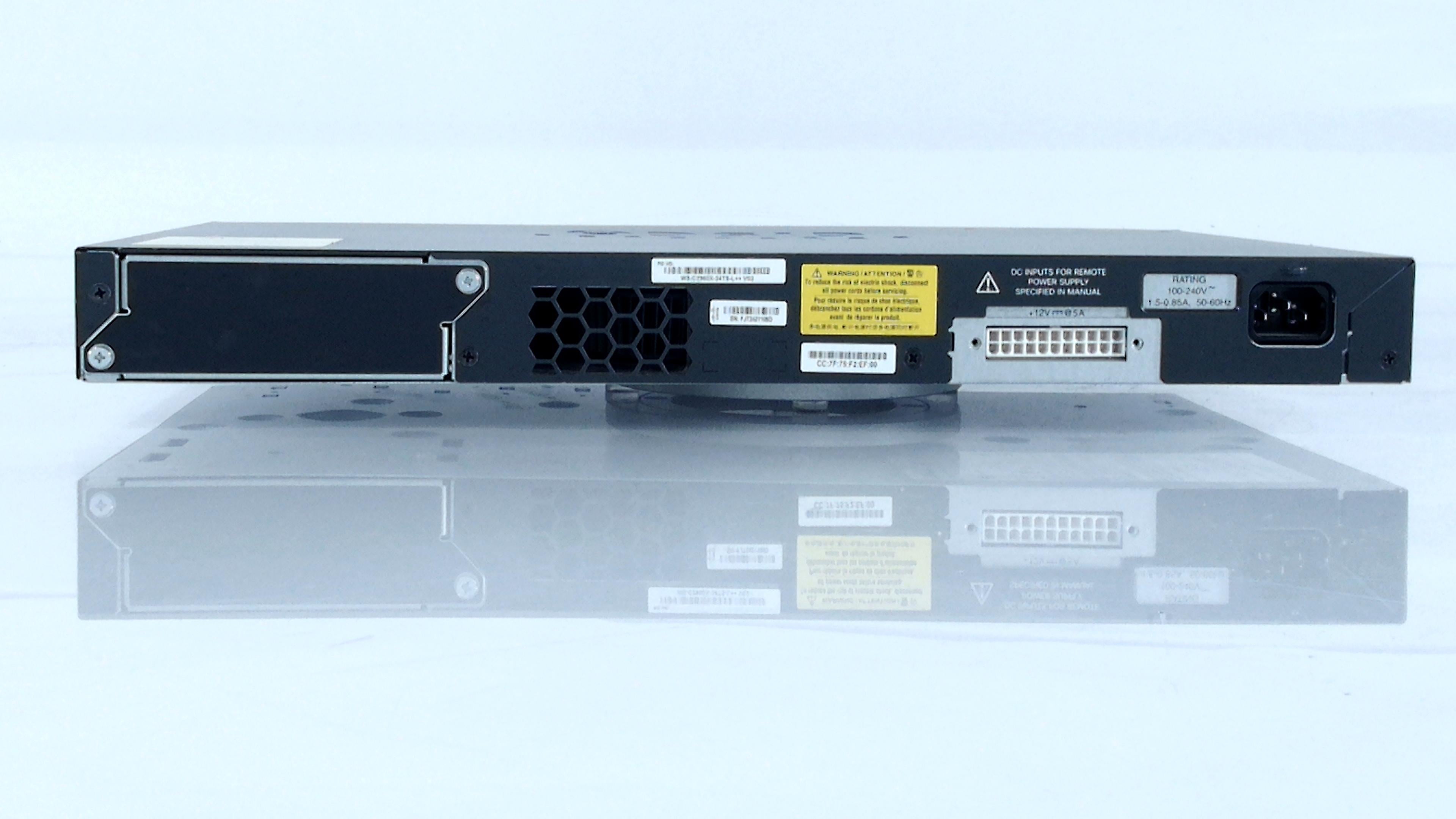 Cisco WS-C2960X-24TS-L++ 24-Port 100Mbps RJ45 1U Specialty Switch, Black (Refurbished)