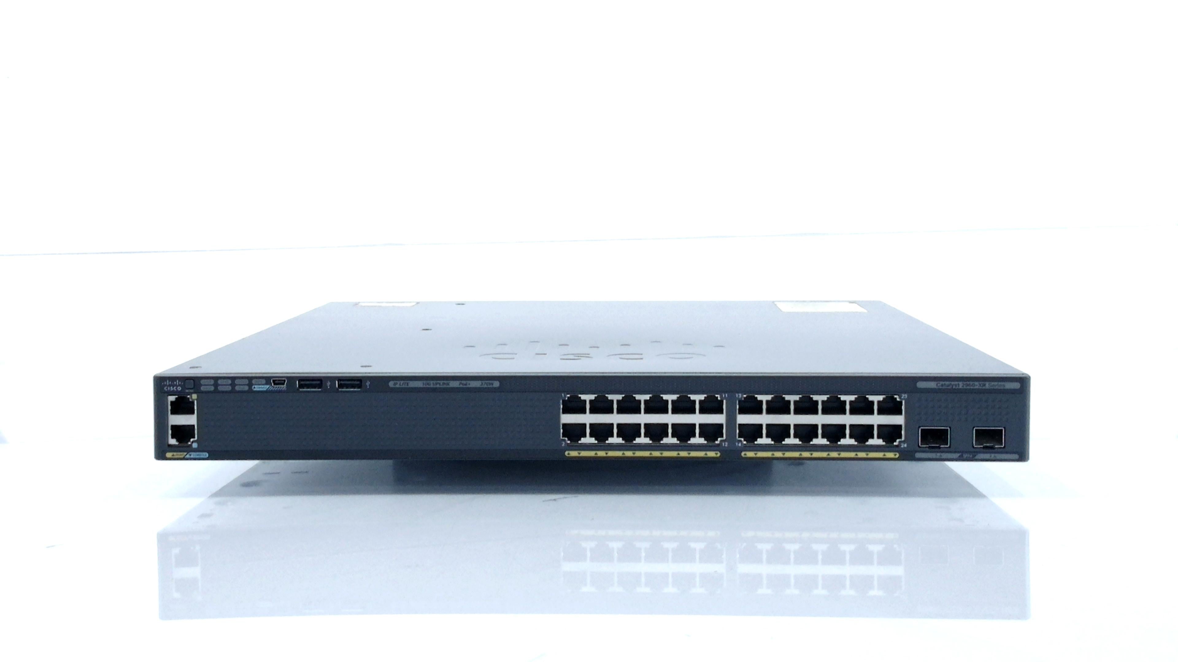 CISCO WS-C2960XR-24PD-I Catalyst 2960-XR 24 GigE PoE 370W, 2 x 10G SFP+, IP Lite