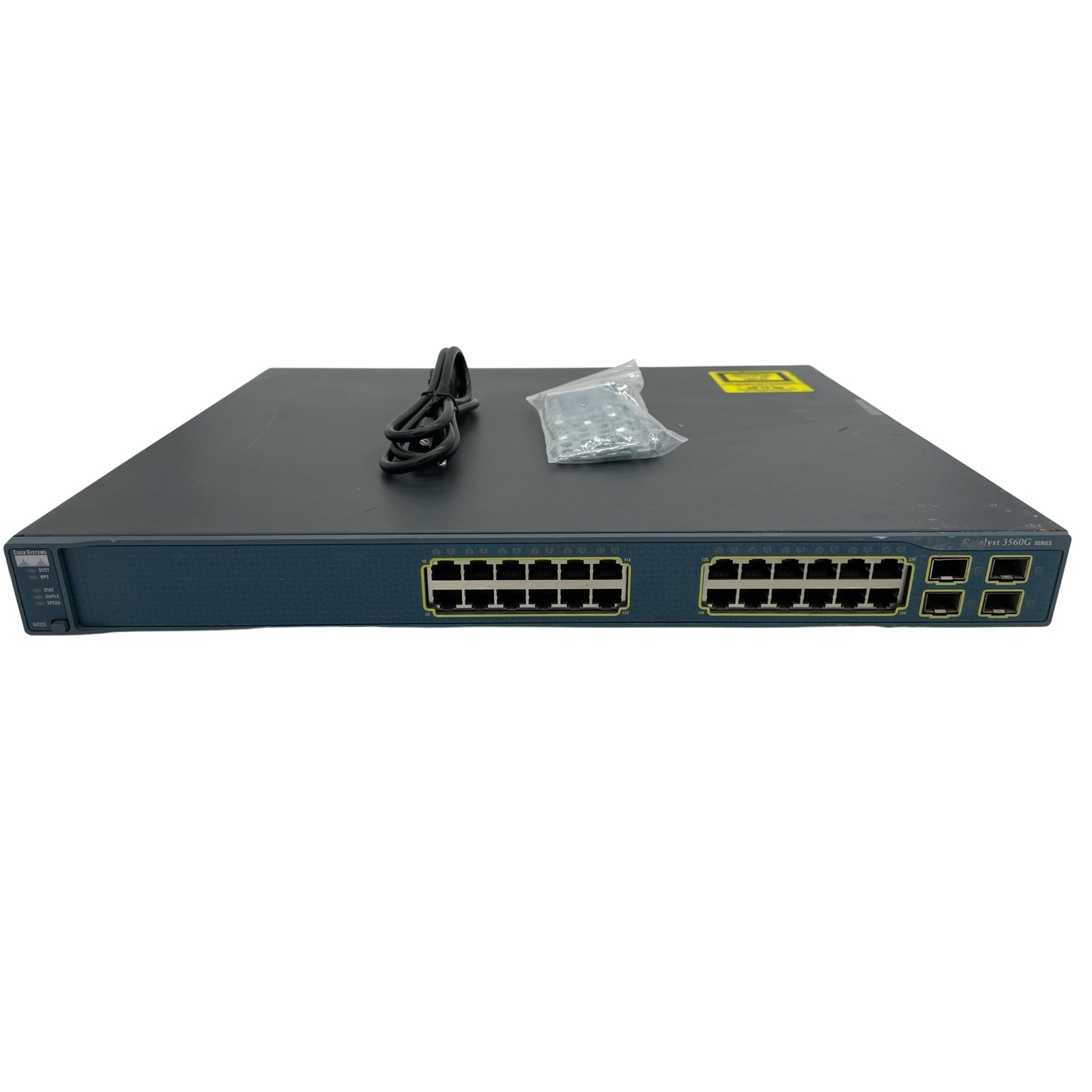 Cisco WS-C3560G-24TS-S 24-Port 100Mbps RJ45 1U Specialty Switch, Grey (Scratch and Dent)