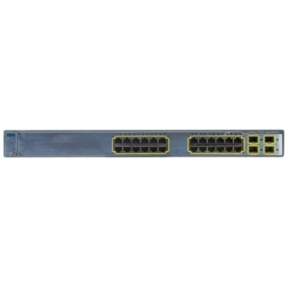 Cisco WS-C3750G-24PS-E 24-Port 100Mbps RJ45 Desktop Specialty Switch, Blue (Scratch and Dent)