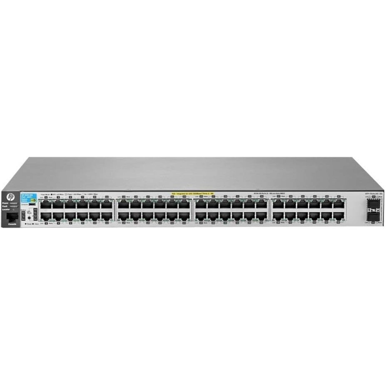 HP J9853A 48-Port 100Mbps RJ45 1U Specialty Switch, Grey (Scratch and Dent)