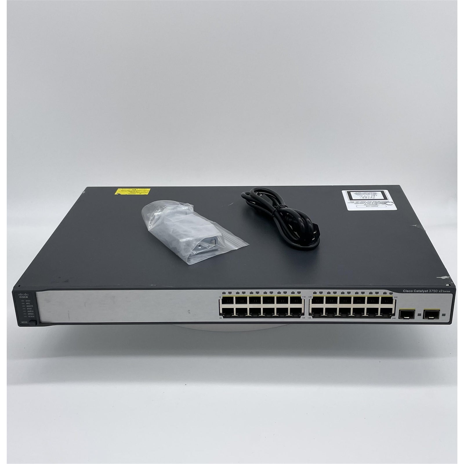 Cisco WS-C3750V2-24TS-S 24-Port 100Mbps RJ45 1U Specialty Switch, Grey (Certified Refurbished)