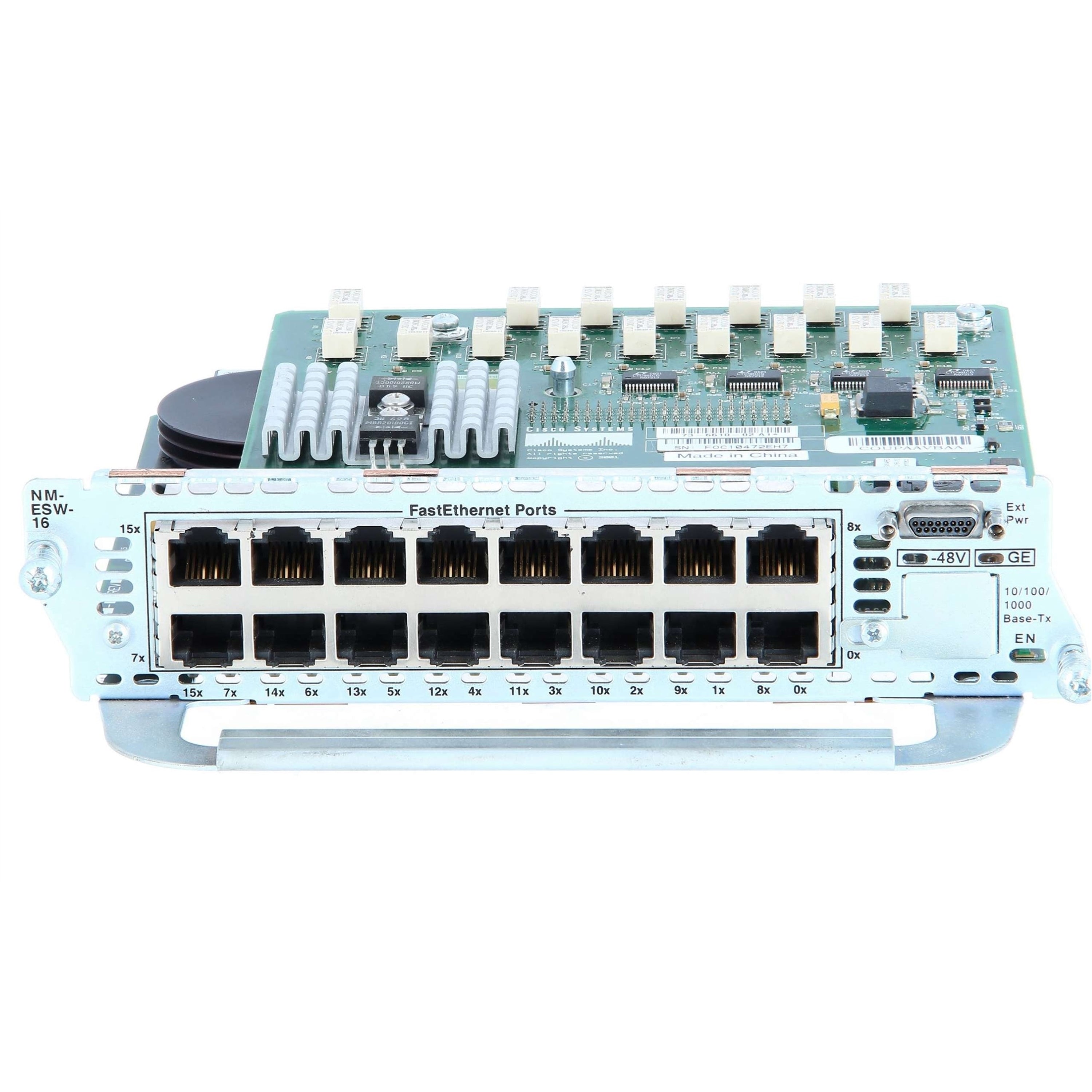 Cisco NM-16ESW 16-Port 100Mbps RJ45 1U Switch, Black (Scratch and Dent ...