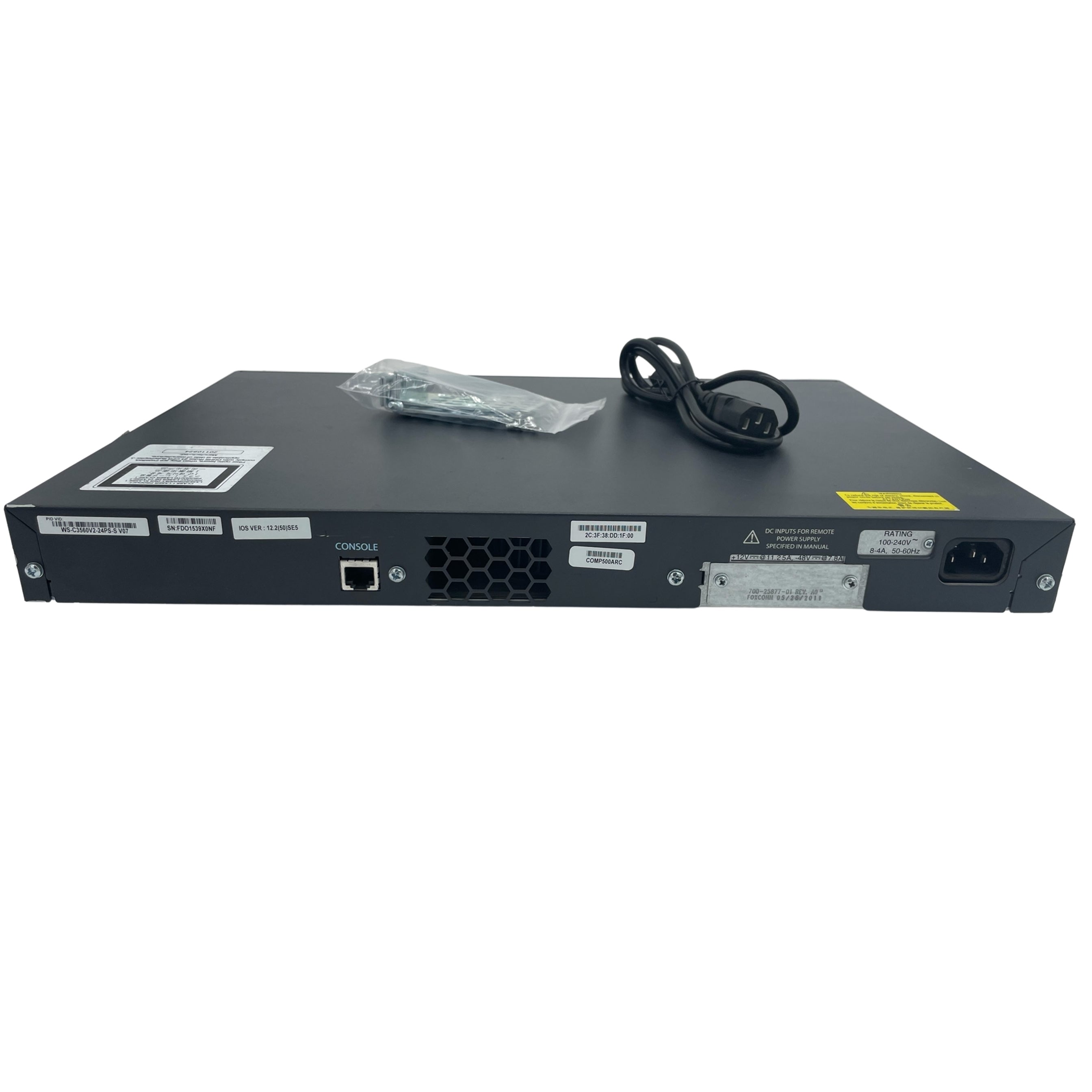 CISCO WS-C3560V2-24PS-S Catalyst 3560V2 24 10/100 PoE + 2 (Refurbished)