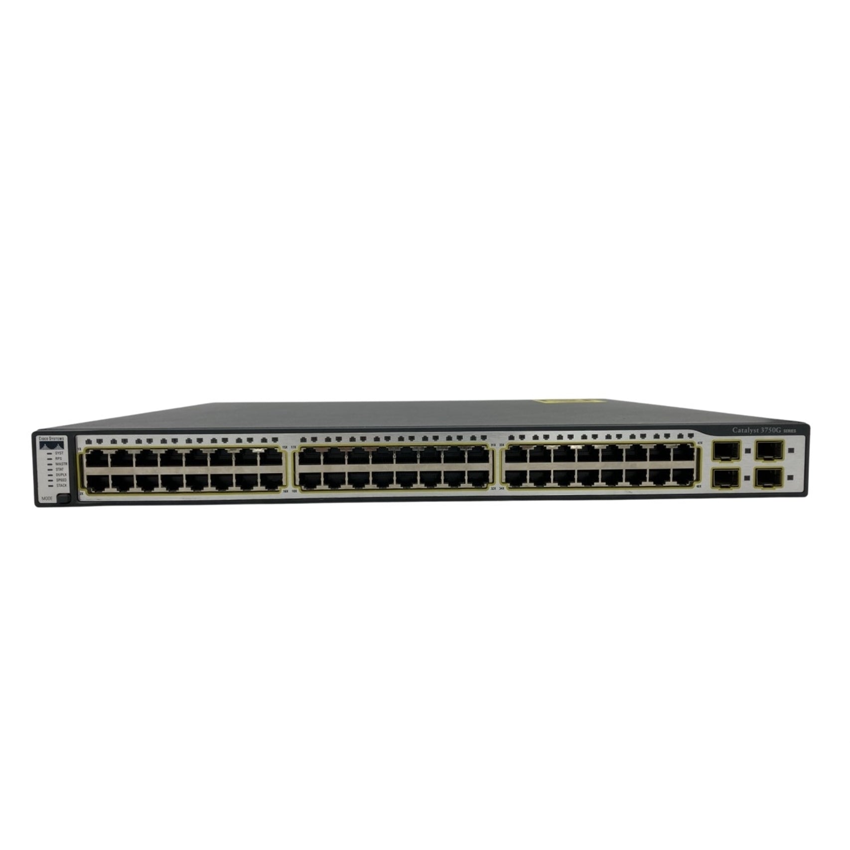 Cisco WS-C3750G-48TS-S 48-Port 100Mbps RJ45 1U Switch, Grey (Refurbished)