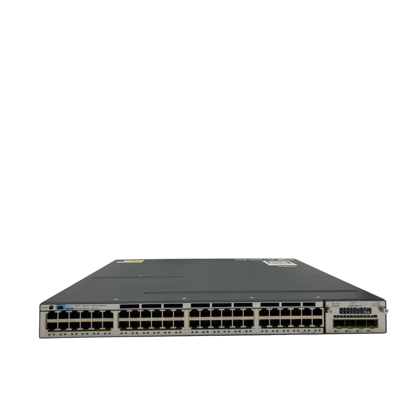 Cisco WS-C3750X-48T-L,REF 48-Port 100Mbps RJ45 1U Switch, Grey (Certified Refurbished)