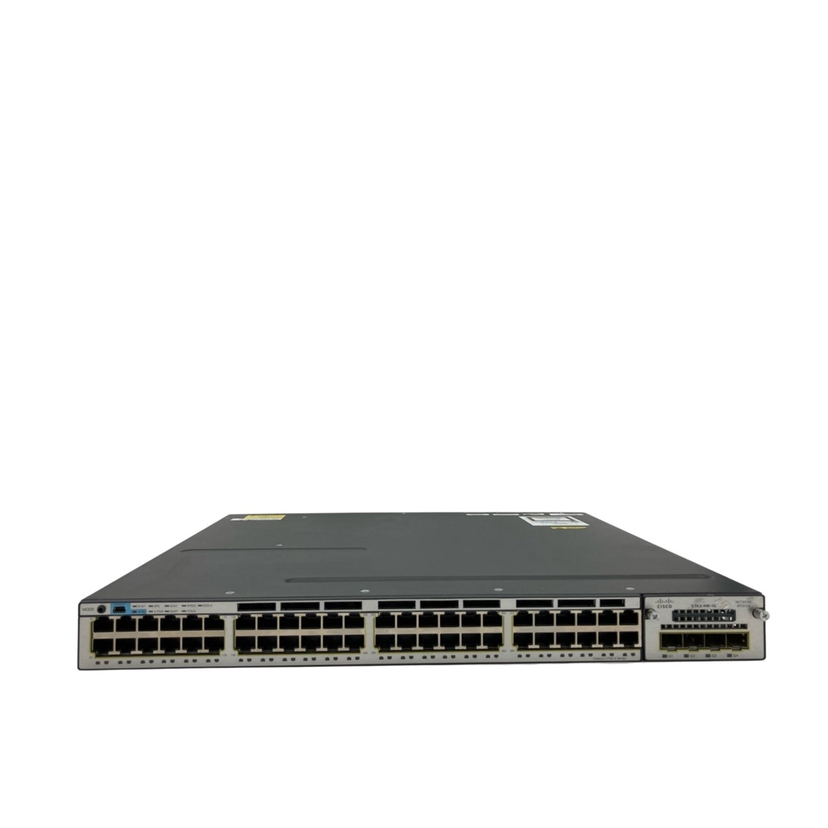 Cisco WS-C3750X-48T-L,USED 48-Port 100Mbps RJ45 1U Switch, Grey (Refurbished)