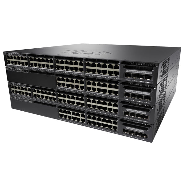 Cisco Catalyst WS-C3650-48FQ-S network switch Managed L3 Gigabit Ethernet (10/100/1000) Power over Ethernet (PoE) 1U Black