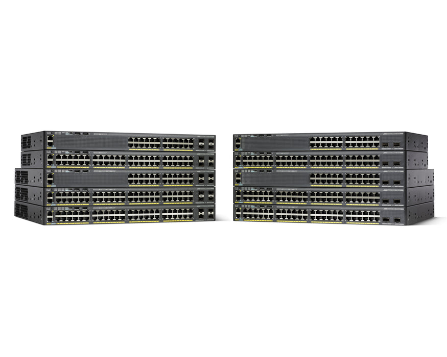 Cisco Catalyst WS-C2960XR-48FPD-I network switch Managed L2 Gigabit Ethernet (10/100/1000) Power over Ethernet (PoE) Black