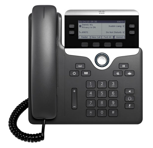 Cisco 7821 IP phone Black, Silver 2 lines