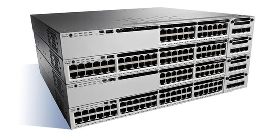 Cisco Catalyst WS-C3850-24U-E network switch Managed Gigabit Ethernet (10/100/1000) Black, Grey