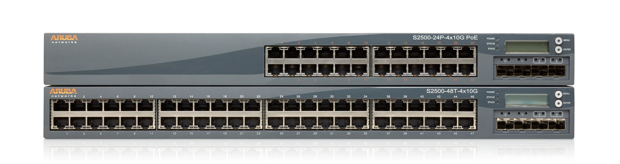 Aruba S2500-48P network switch Managed L3 Gigabit Ethernet (10/100/1000) Power over Ethernet (PoE) 1U Black