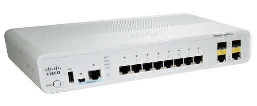 Cisco Catalyst WS-C2960C-8TC-L network switch Managed L2 Fast Ethernet (10/100) White