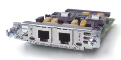 Cisco VIC2-2FXO voice network module RJ-11