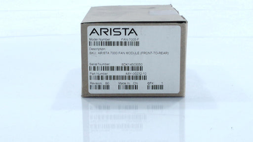 ARISTA FAN-7000-F Fan Module for 7124SX 7050 7048-A Front-to-Rear Airflow