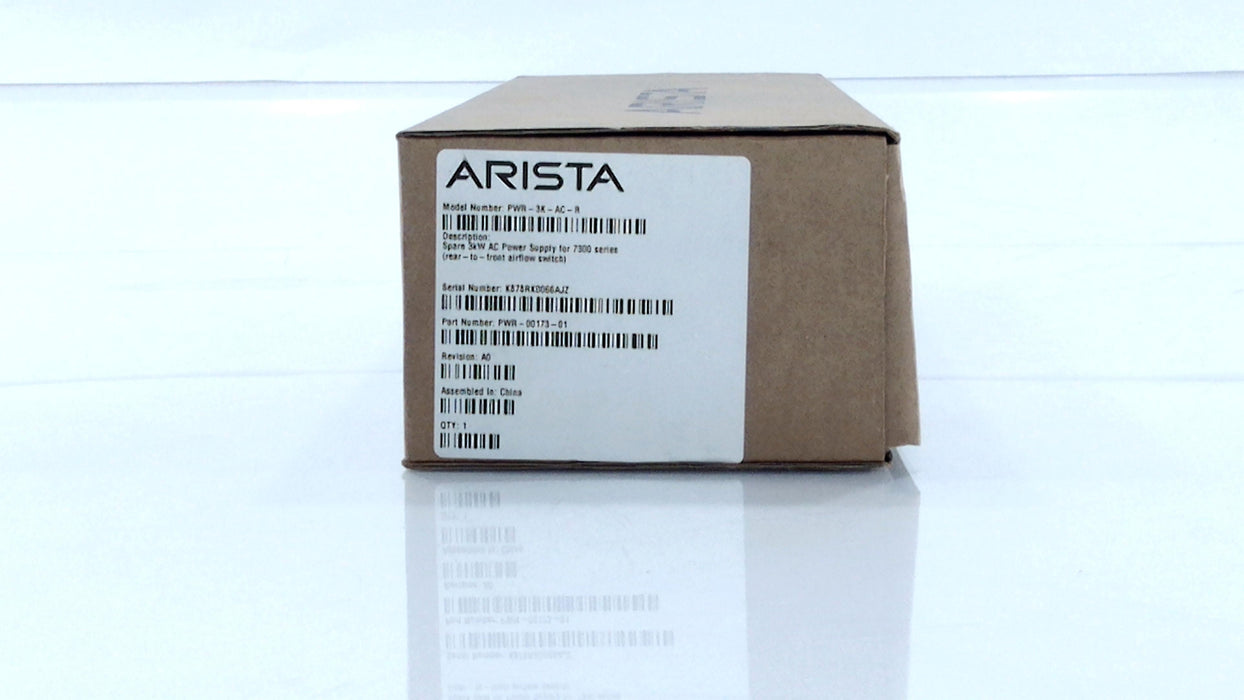 ARISTA PWR-3K-AC-R Spare AC Power Supply 7300 Series Rear-To-Front Airflow