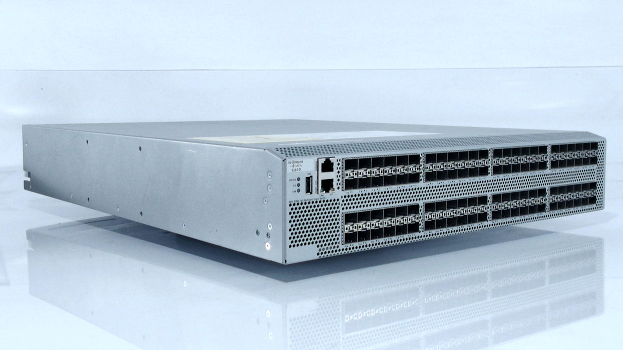 CISCO DS-C9396S-48IK9 MDS 9396S switch, w/ 48 active ports (port-side intake)