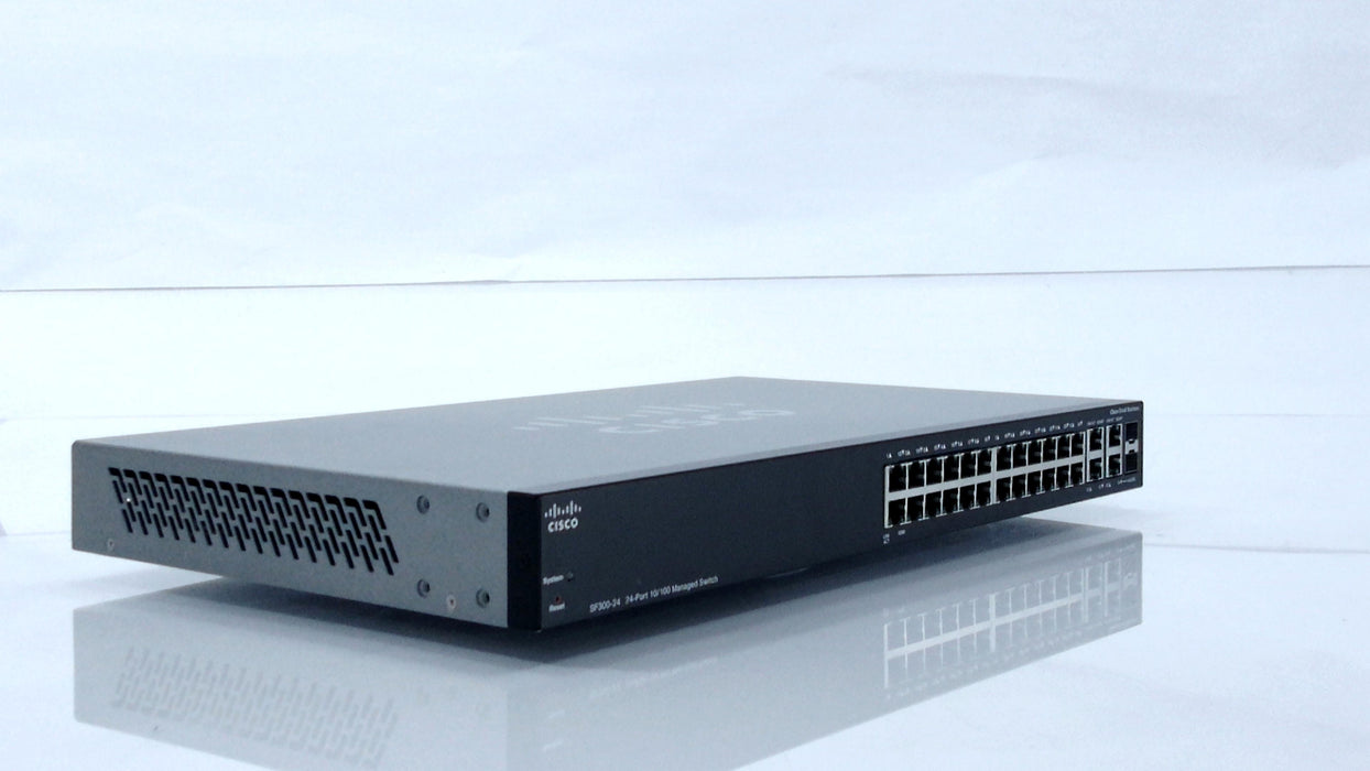 CISCO SRW224G4-K9 SF300-24 24pt10/100 Managed Switch With GB Uplinks