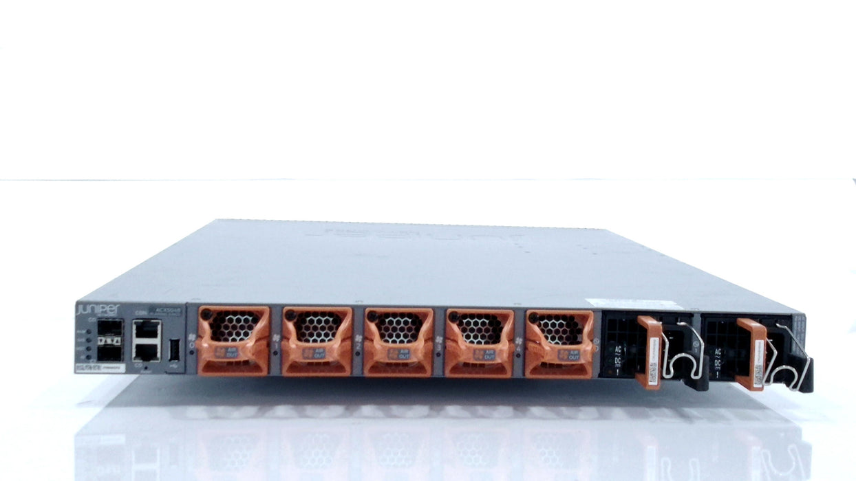 JUNIPER ACX5048-AC-L2-L3 ACX5048, 48 SFP+/SFP ports, 6 QSFP ports, redundant fan