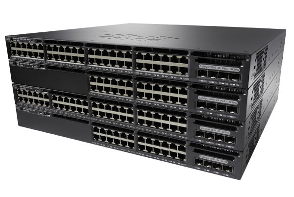 Cisco WS-C3650-48FQM-S network switch Managed L3 10G Ethernet (100/1000/10000) Power over Ethernet (PoE) 1U Black