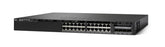 Cisco Catalyst WS-C3650-24PS-S network switch Managed L3 Gigabit Ethernet (10/100/1000) Power over Ethernet (PoE) 1U Black