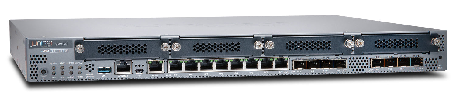Juniper SRX345 gateway/controller 10, 100, 1000 Mbit/s