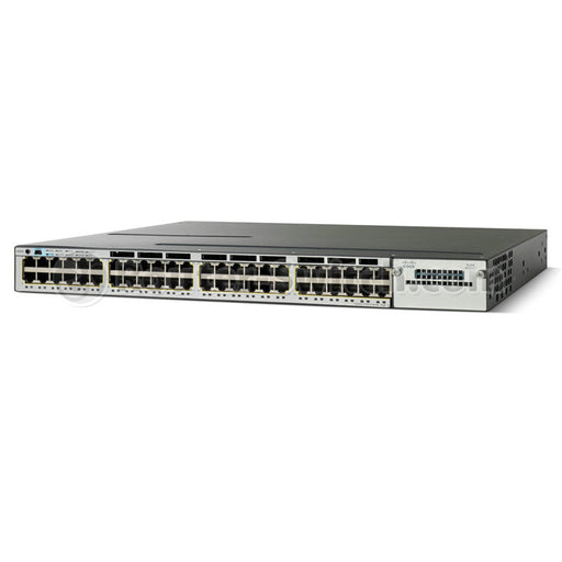 Cisco Catalyst WS-C3750X-48PF-E network switch Managed Gigabit Ethernet (10/100/1000) Power over Ethernet (PoE) 1U Black